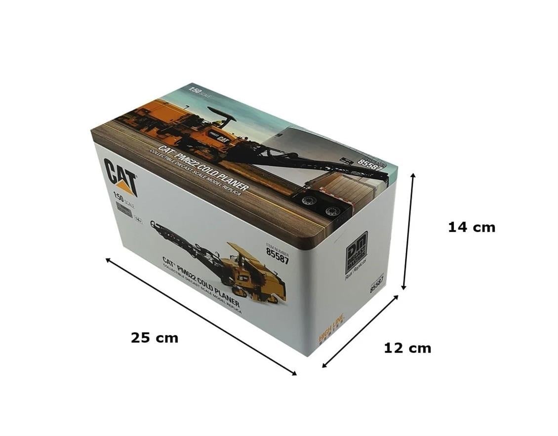 Diecast Masters 85587 1/50 Ölçek, Cat PM622 Paletli Asfalt Sökme Makinası, Sergilemeye Hazır Metal İş Makinası Modeli