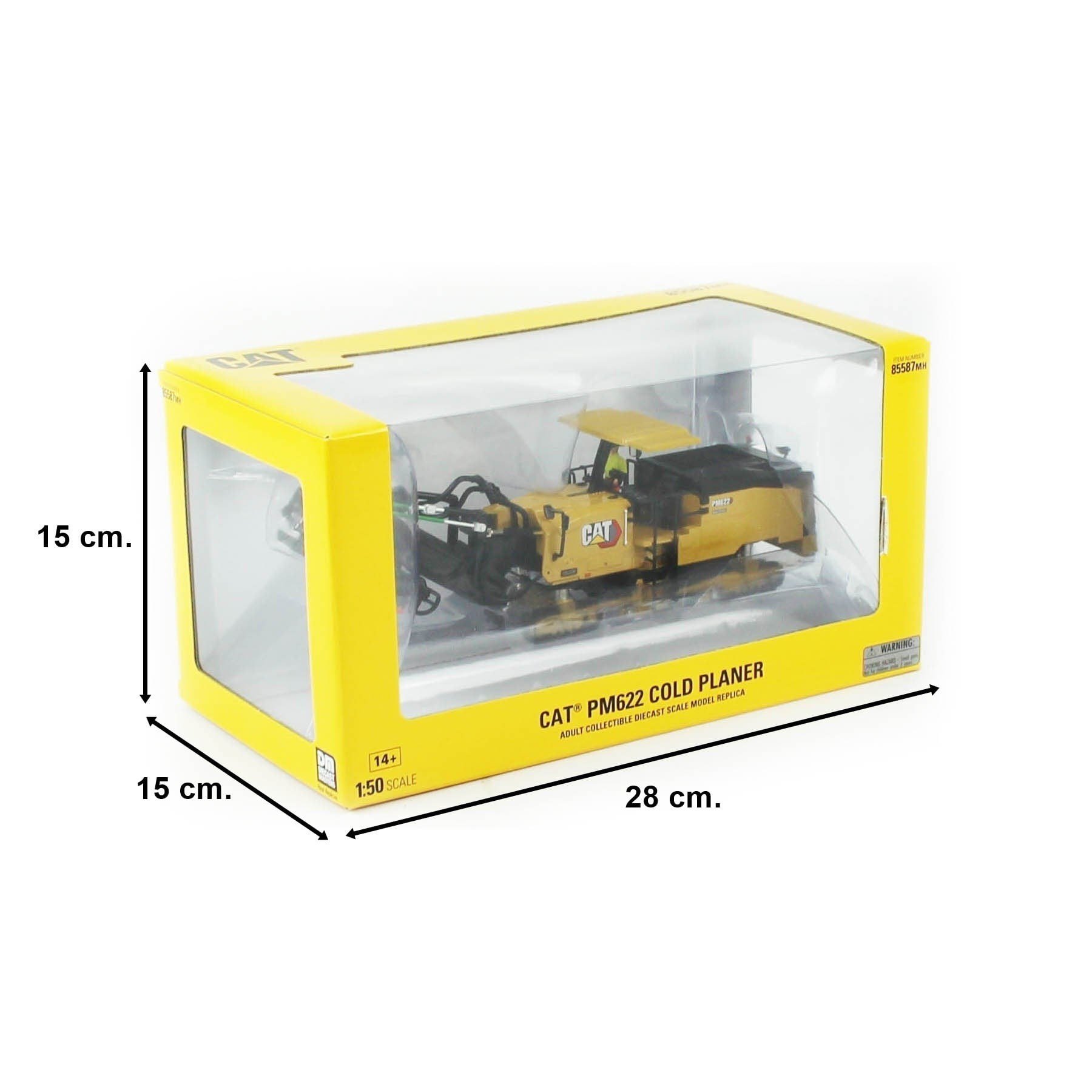 Diecast Masters 85587-MH 1/50 Ölçek, Cat PM622 Cold Planer Asfalt Sökme Makinası, Sergilemeye Hazır Metal İş Makinası Modeli