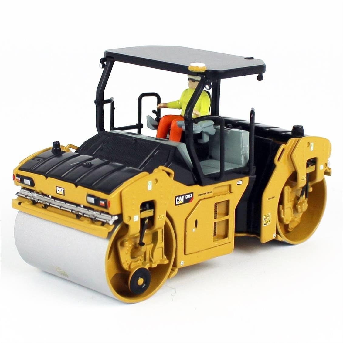 Diecast Masters 85594 1/50 Ölçek, Cat CB-13 Tandem Titreşimli Silindir, Sergilemeye Hazır Metal İş Makinası Modeli