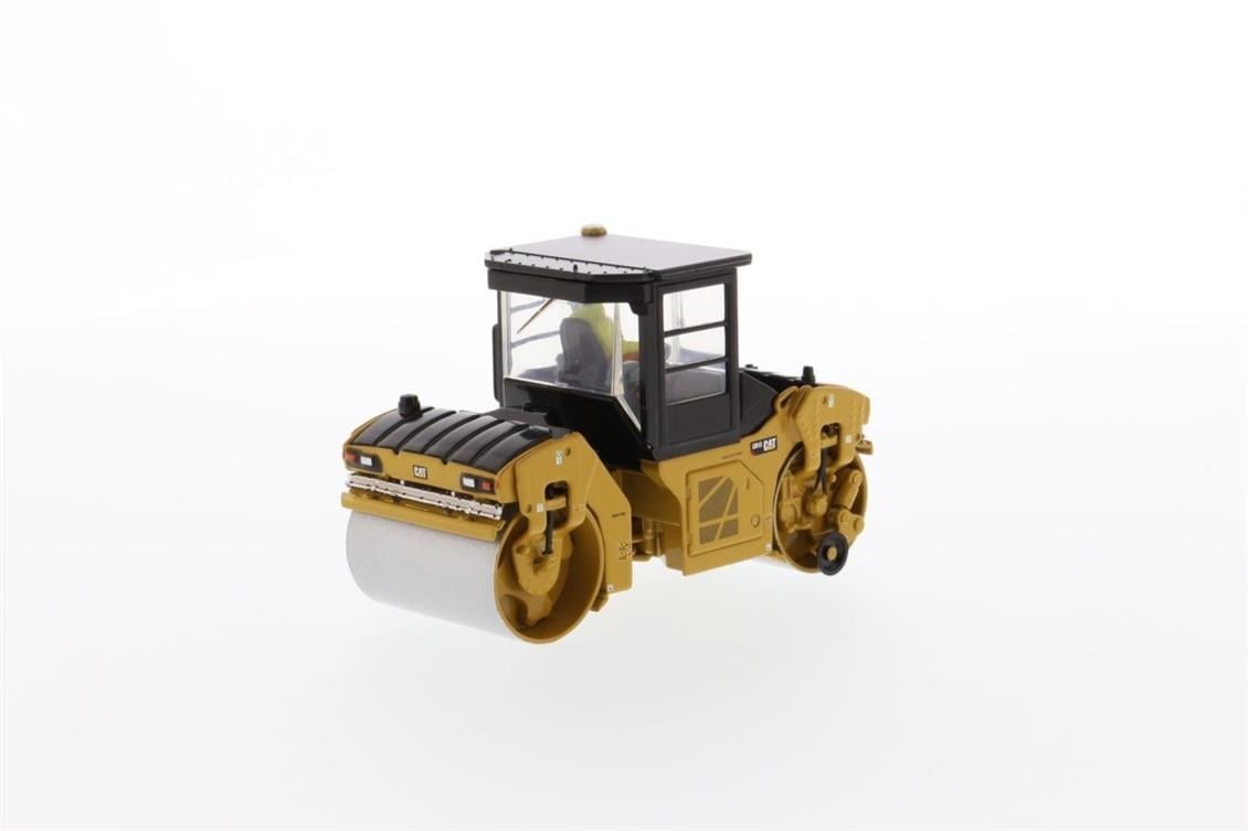 Diecast Masters 85595 1/50 Ölçek, Cat CB-13 Tandem Kabinli Titreşimli Silindir, Sergilemeye Hazır Metal İş Makinası Modeli