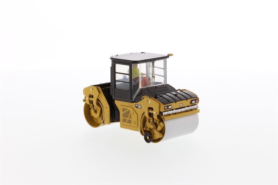 Diecast Masters 85595 1/50 Ölçek, Cat CB-13 Tandem Kabinli Titreşimli Silindir, Sergilemeye Hazır Metal İş Makinası Modeli