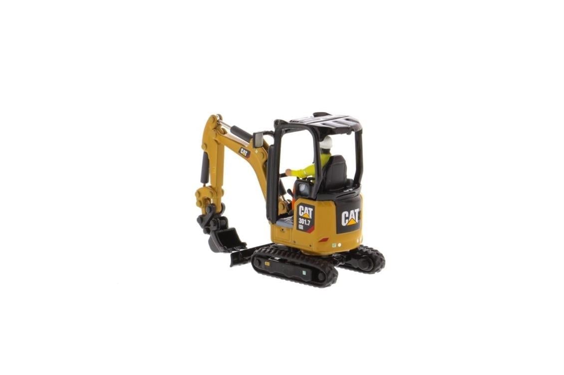 Diecast Masters 85597 1/50 Ölçek, Cat 301.7 CR Mini Ekskavatör, Sergilemeye Hazır Metal İş Makinası Modeli
