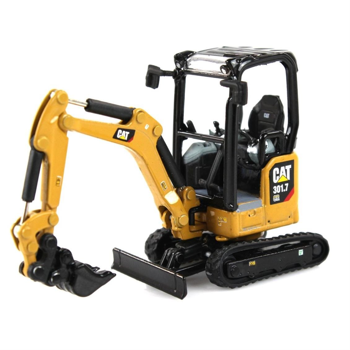 Diecast Masters 85597 1/50 Ölçek, Cat 301.7 CR Mini Ekskavatör, Sergilemeye Hazır Metal İş Makinası Modeli