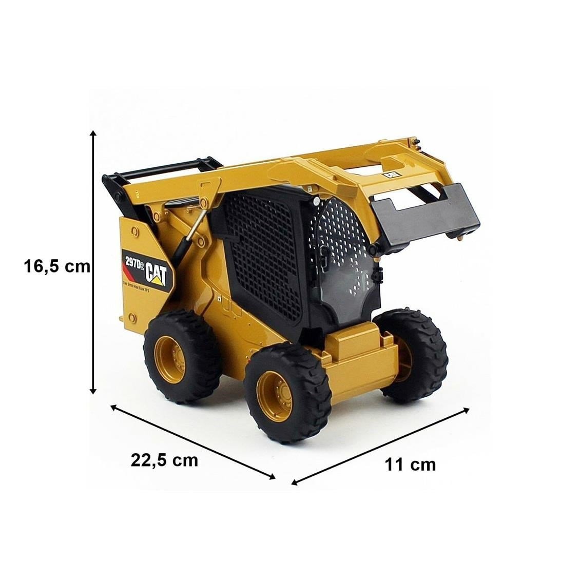 Diecast Masters 85602 1/16 Ölçek, Cat 272D2 Skid Steer Loder Sergilemeye Hazır Metal İş Makinası Modeli