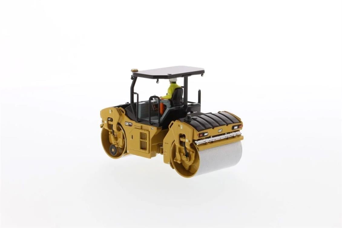 Diecast Masters 85630 1/64 Ölçek, Cat CB-13 Tandem Titreşimli ROPS Silindir, Sergilemeye Hazır Metal İş Makinası Modeli