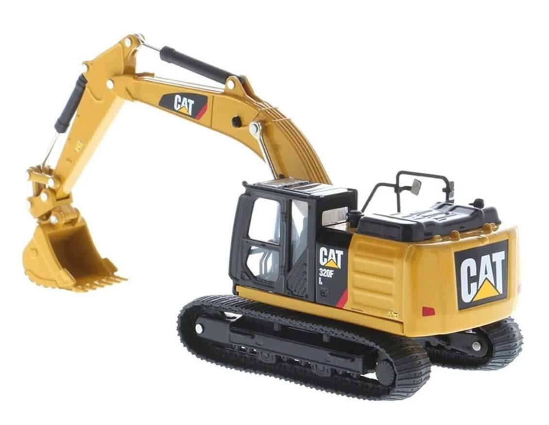 Diecast Masters 85636 1/64 Ölçek, Cat 320F L Ekskavatör, 4 Farklı Ataşmanlı, Sergilemeye Hazır Metal İş Makinası Modeli