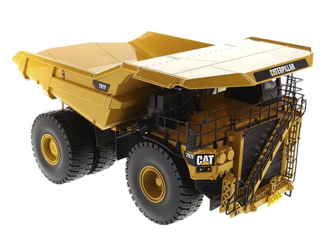Diecast Masters 85655 1/50 Ölçek, Cat797F Maden Kamyonu, 4 Kademeli, Sergilemeye Hazır Metal İş Makinası Modeli