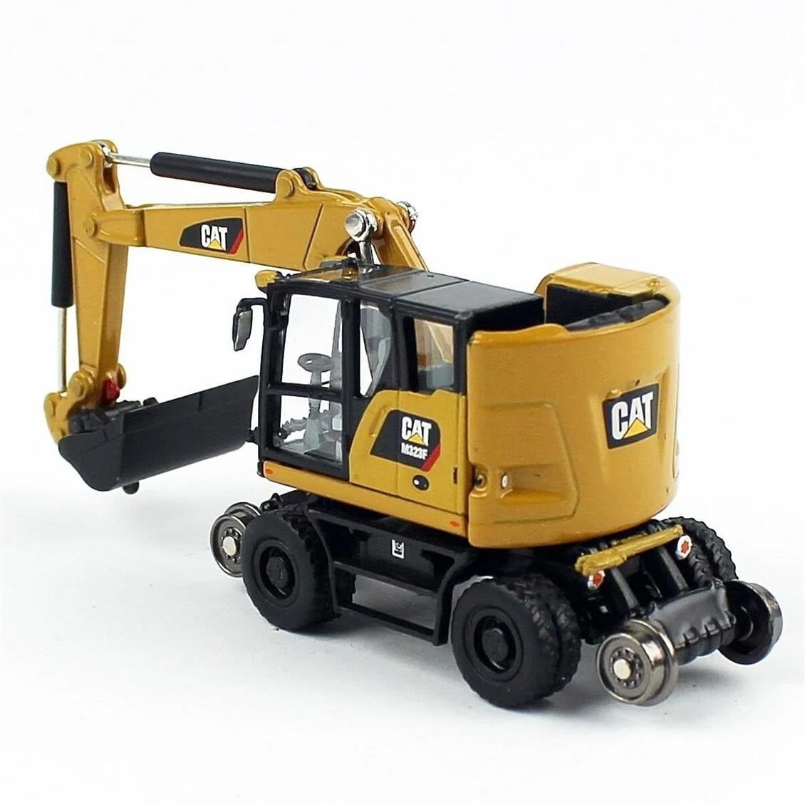 Diecast Masters 85656 1/87 Ölçek, Cat M323F Demiryolu Exkavatörü, Sergilemeye Hazır Metal İş Makinası Modeli