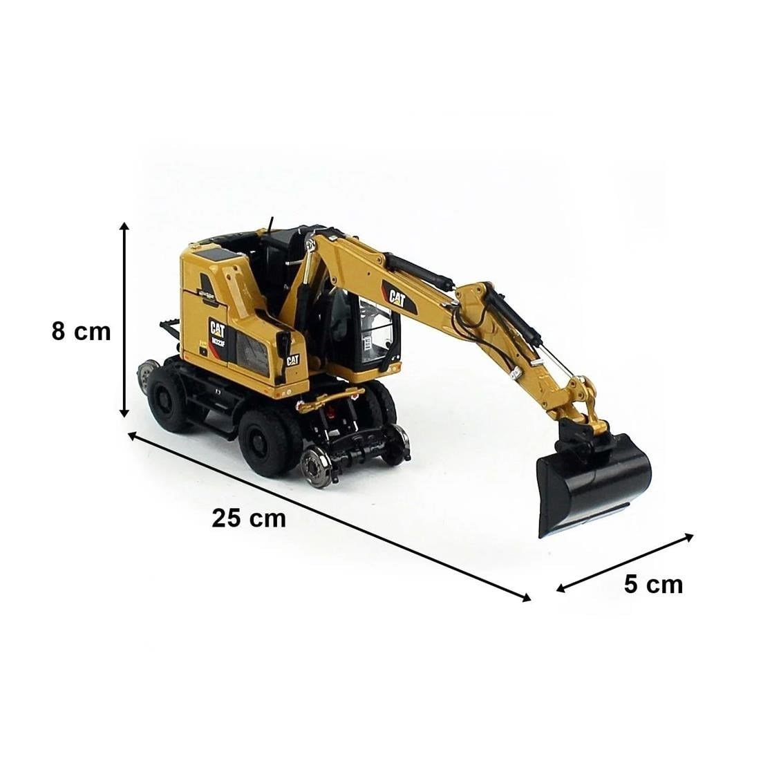 Diecast Masters 85662 1/50 Ölçek, Cat M323F Demiryolu Exkavatörü, Sergilemeye Hazır Metal İş Makinası Modeli