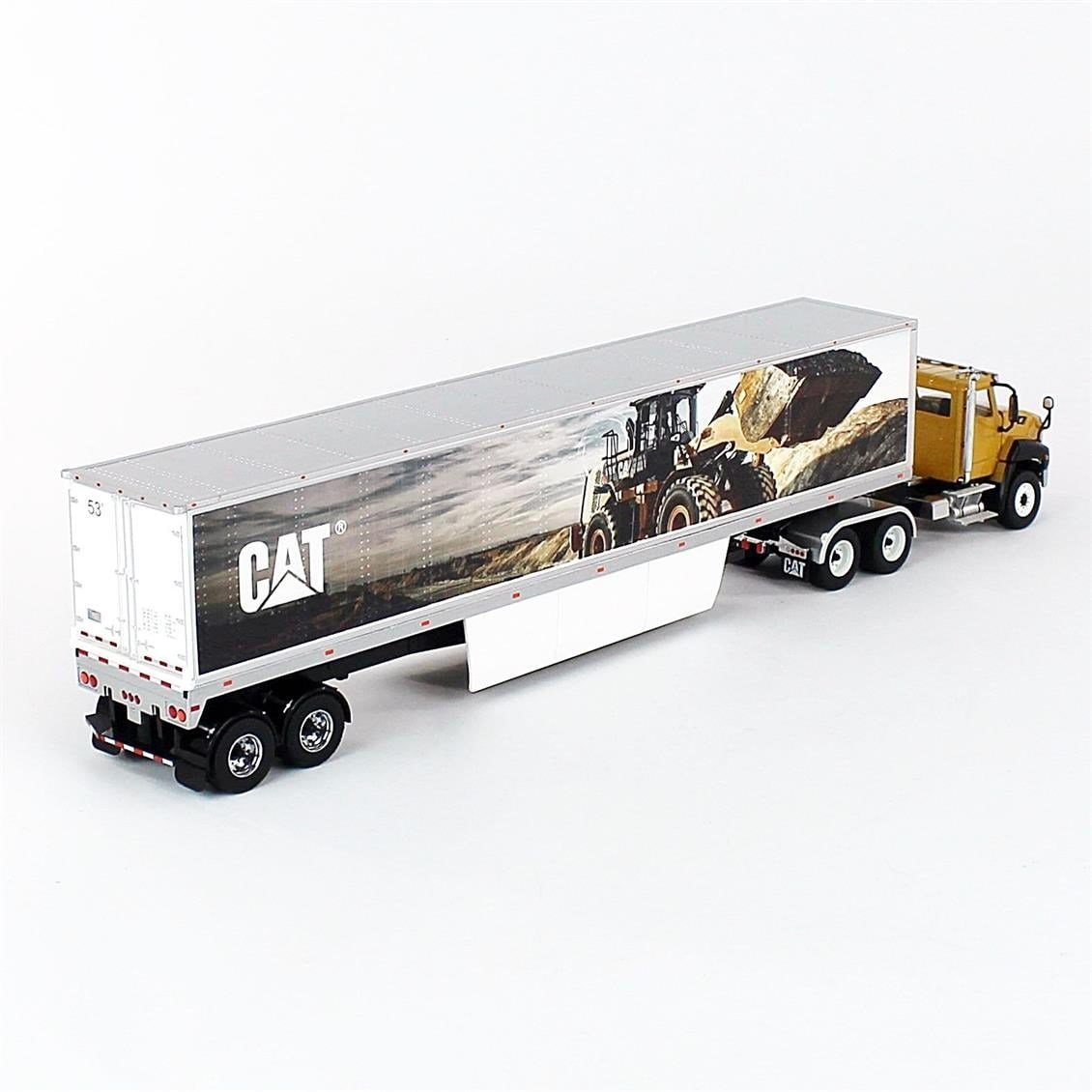 Diecast Masters 85666 1/50 Ölçek, Cat CT660 Çekici ve Kapalı Dorse, Sergilemeye Hazır Metal Model