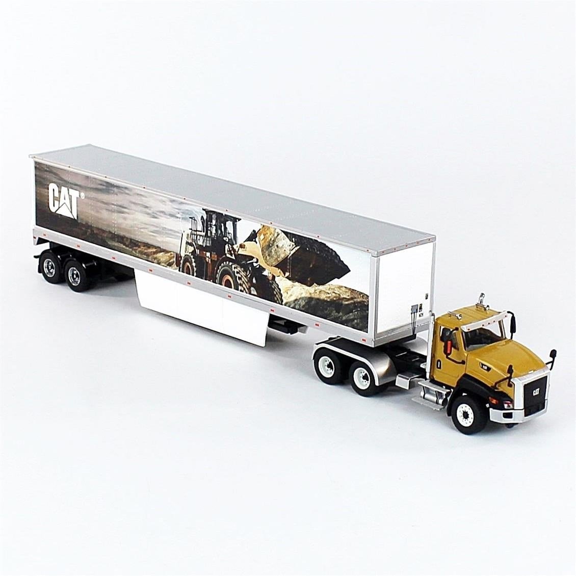 Diecast Masters 85666 1/50 Ölçek, Cat CT660 Çekici ve Kapalı Dorse, Sergilemeye Hazır Metal Model
