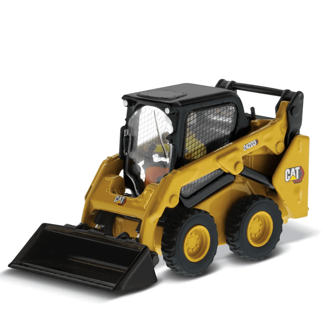 Diecast Masters 85676 1/50 Ölçek, Cat 242D3 Mini (Skid Steer) Loder, Sergilemeye Hazır Metal İş Makinası Modeli