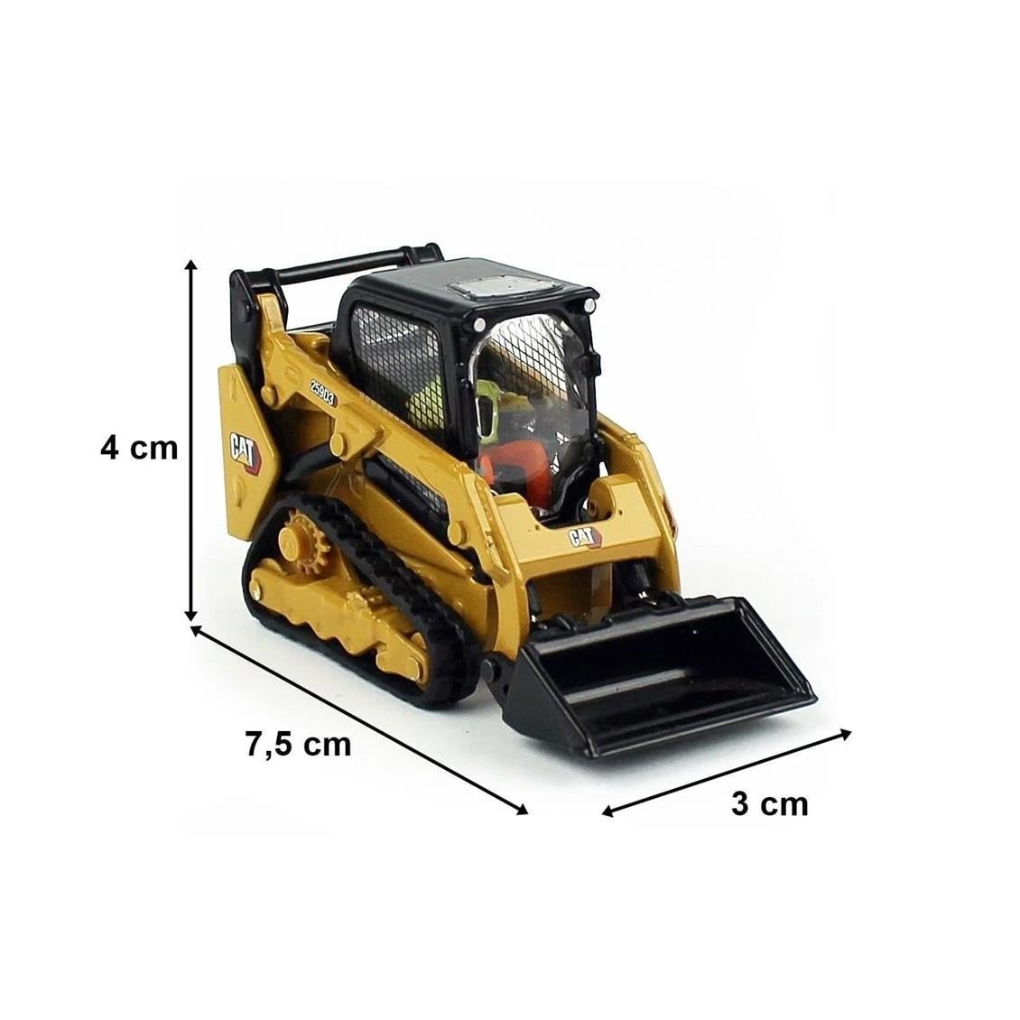 Diecast Masters 85677 1/50 Ölçek, Cat 259D3 Paletli Mini Loder, Sergilemeye Hazır Metal İş Makinası Modeli