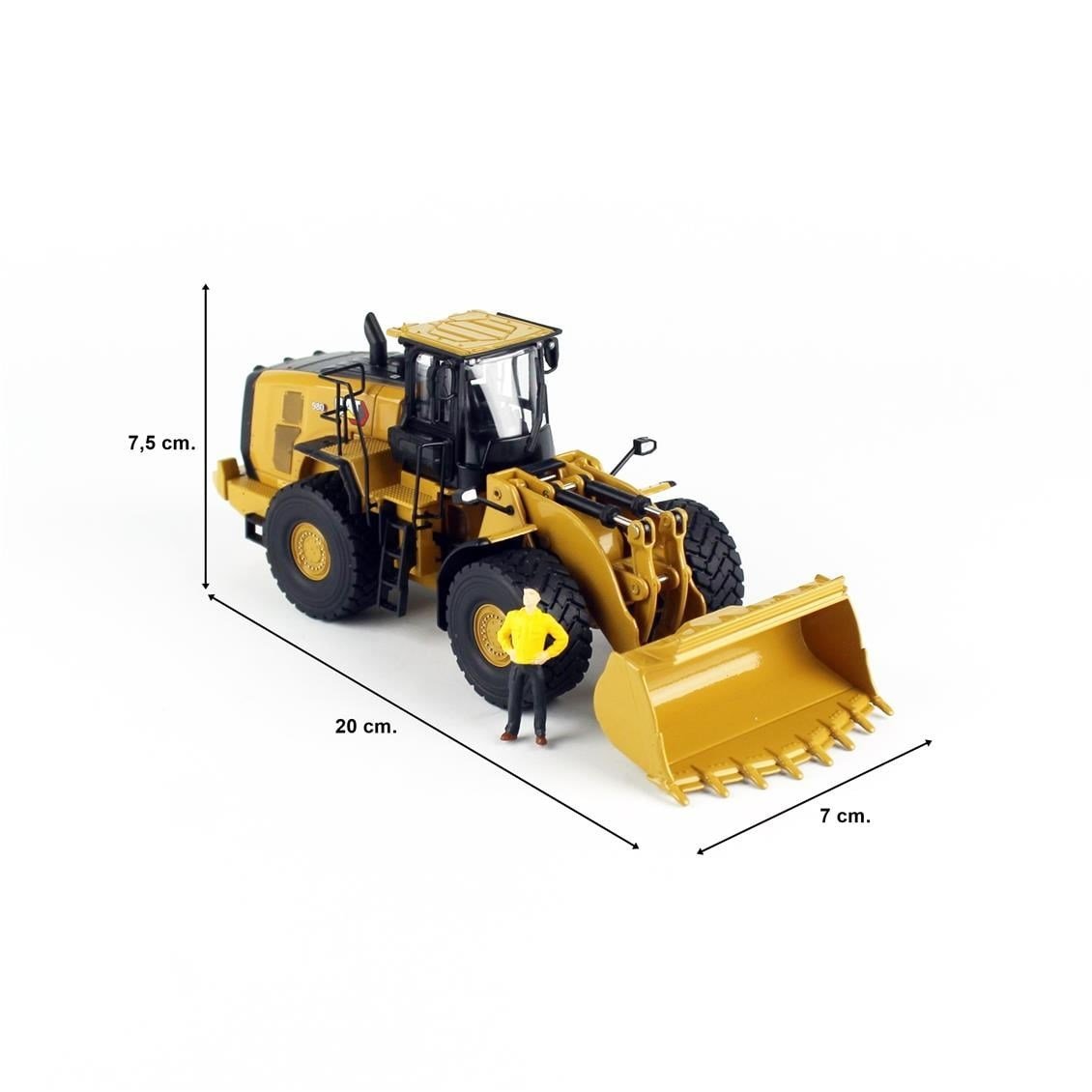 Diecast Masters 85684 1/50 Ölçek, Cat 980 Tekerlekli Loder, Sergilemeye Hazır Metal İş Makinası Modeli