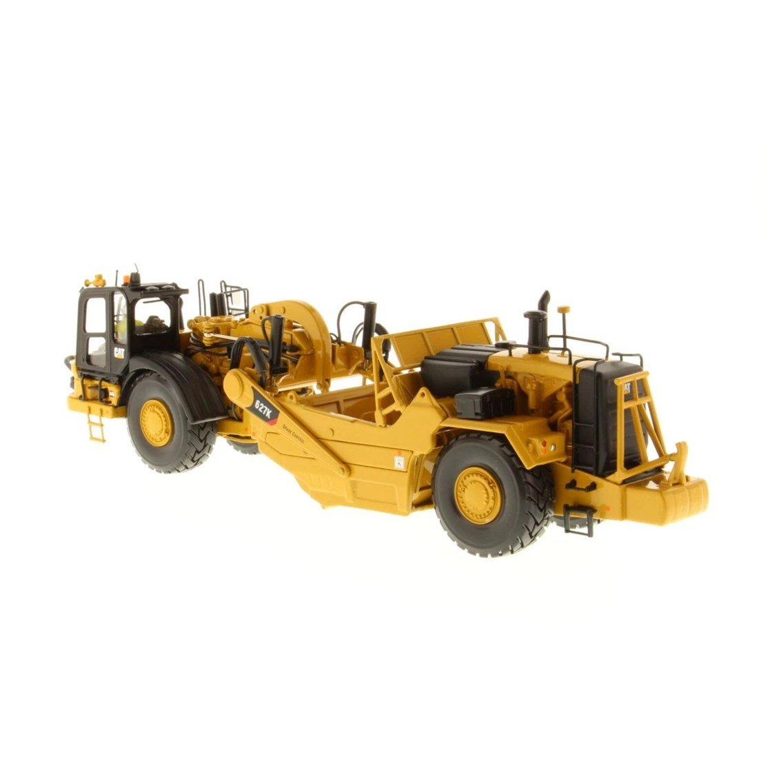 Diecast Masters 85921 1/50 Ölçek, Cat 627K Lastik Tekerli Çekici ve Sıyırıcı, Sergilemeye Hazır Metal İş Makinası Modeli