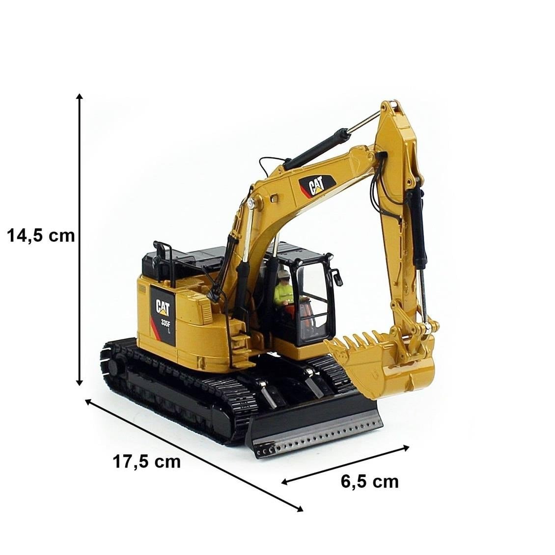 Diecast Masters 85925 1/50 Ölçek, Cat 335F L Exkavatör, Sergilemeye Hazır Metal İş Makinası Modeli