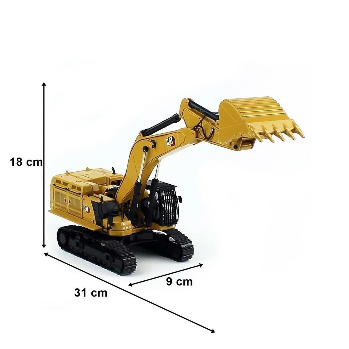 Diecast Masters 85959 1/50 Ölçek, Cat 395 Yüksek Bomlu Exkavatör, Sergilemeye Hazır Metal İş Makinası Modeli