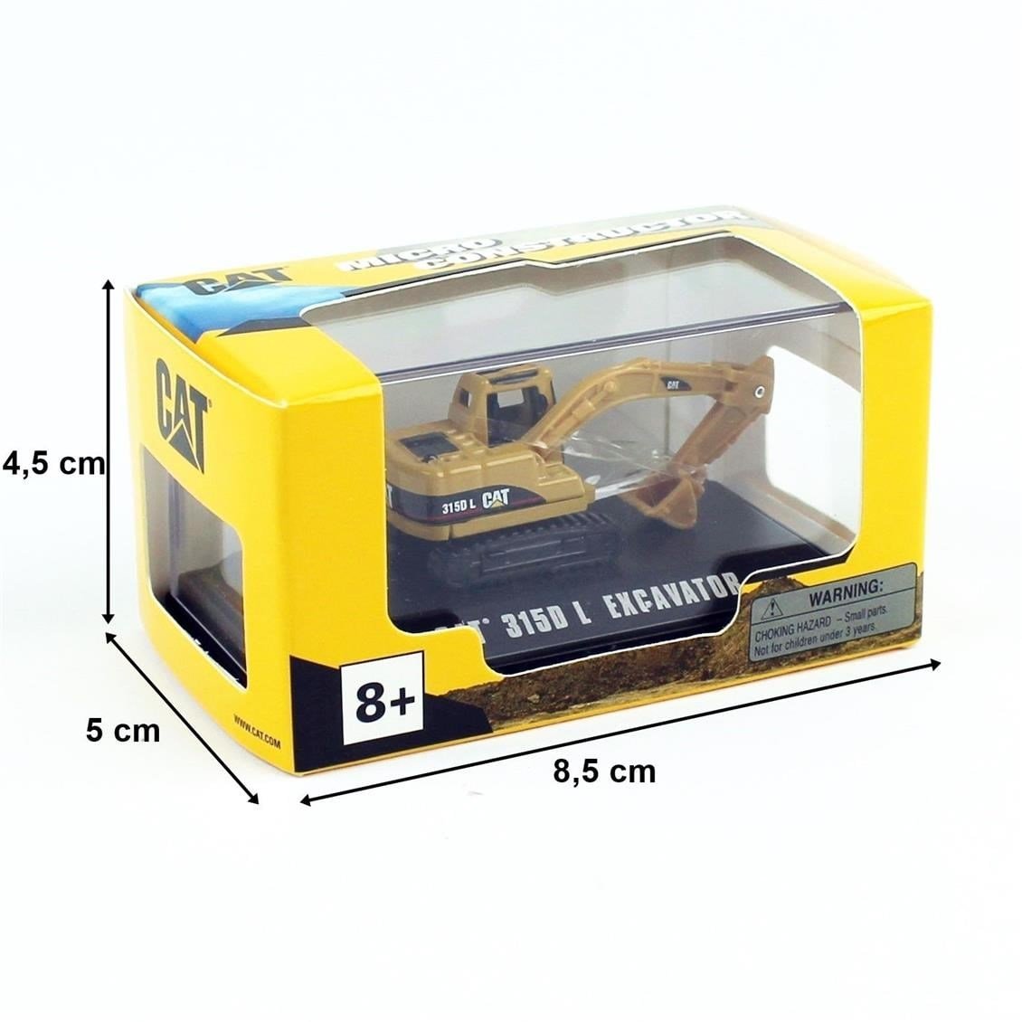 Diecast Masters 85970 Micro Serisi, 315D L Exkavatör, Sergilemeye Hazır Metal İş Makinası Modeli