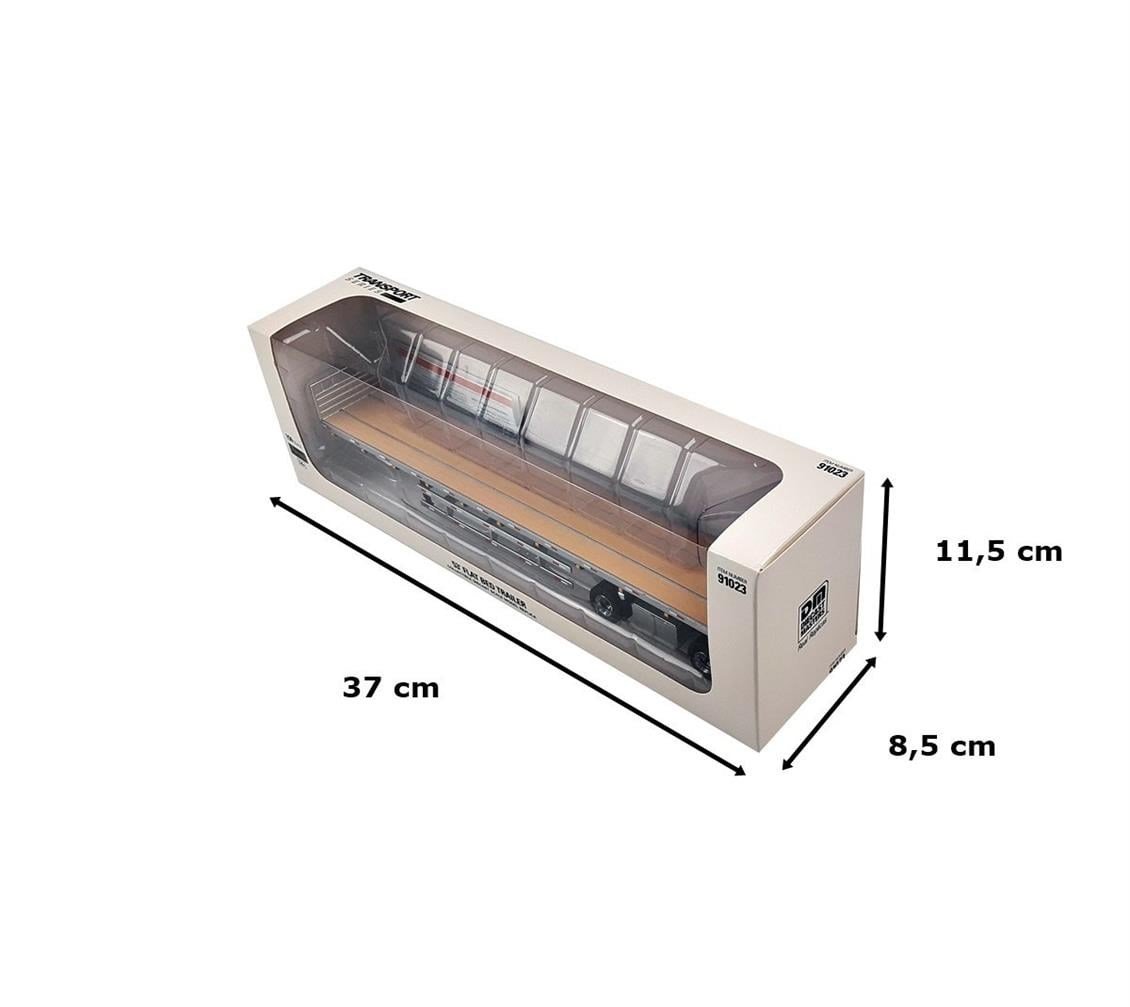Diecast Masters 91023 1/50 Ölçek, Düz Kasa Dorse, Gümüş, Sergilemeye Hazır Metal Model