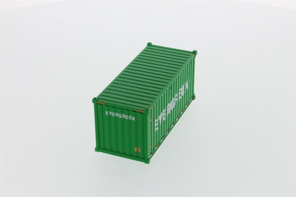 Diecast Masters 91025D 1/50 Ölçek, 20 lik Kuru Yük Konteyneri, Yeşil ( EverGreen Logolu ) Sergilemeye Hazır Plastik Model
