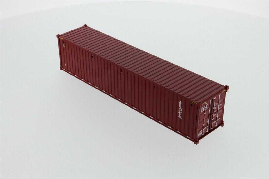 Diecast Masters 91027A 1/50 Ölçek, 40 lık Kuru Yük Konteyneri, Kahverengi ( Tex Logolu ) Sergilemeye Hazır Plastik Model