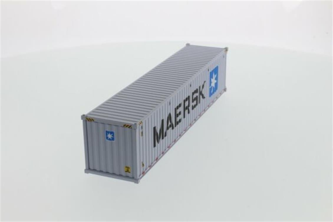 Diecast Masters 91027E 1/50 Ölçek, 40 lık Kuru Yük Konteyneri, Gri ( Maersk Logolu ) Sergilemeye Hazır Plastik Model
