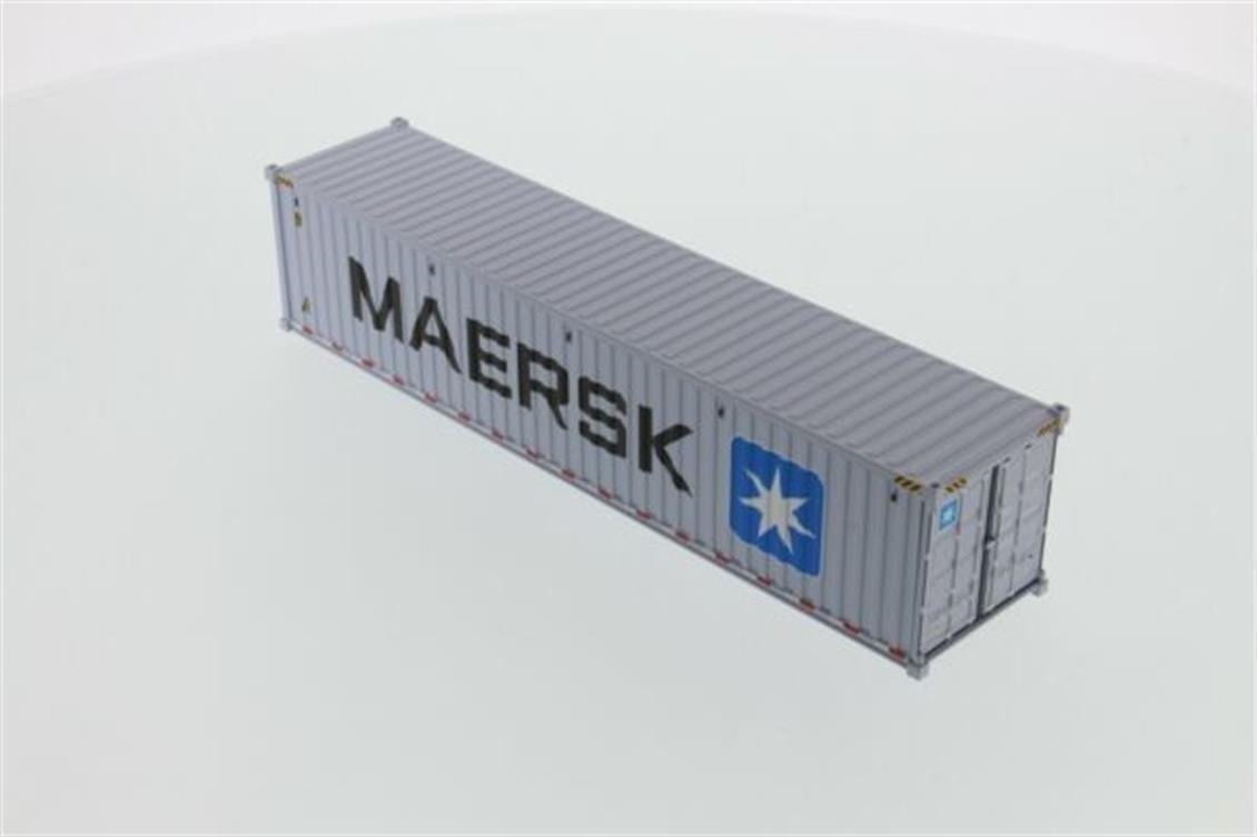 Diecast Masters 91027E 1/50 Ölçek, 40 lık Kuru Yük Konteyneri, Gri ( Maersk Logolu ) Sergilemeye Hazır Plastik Model