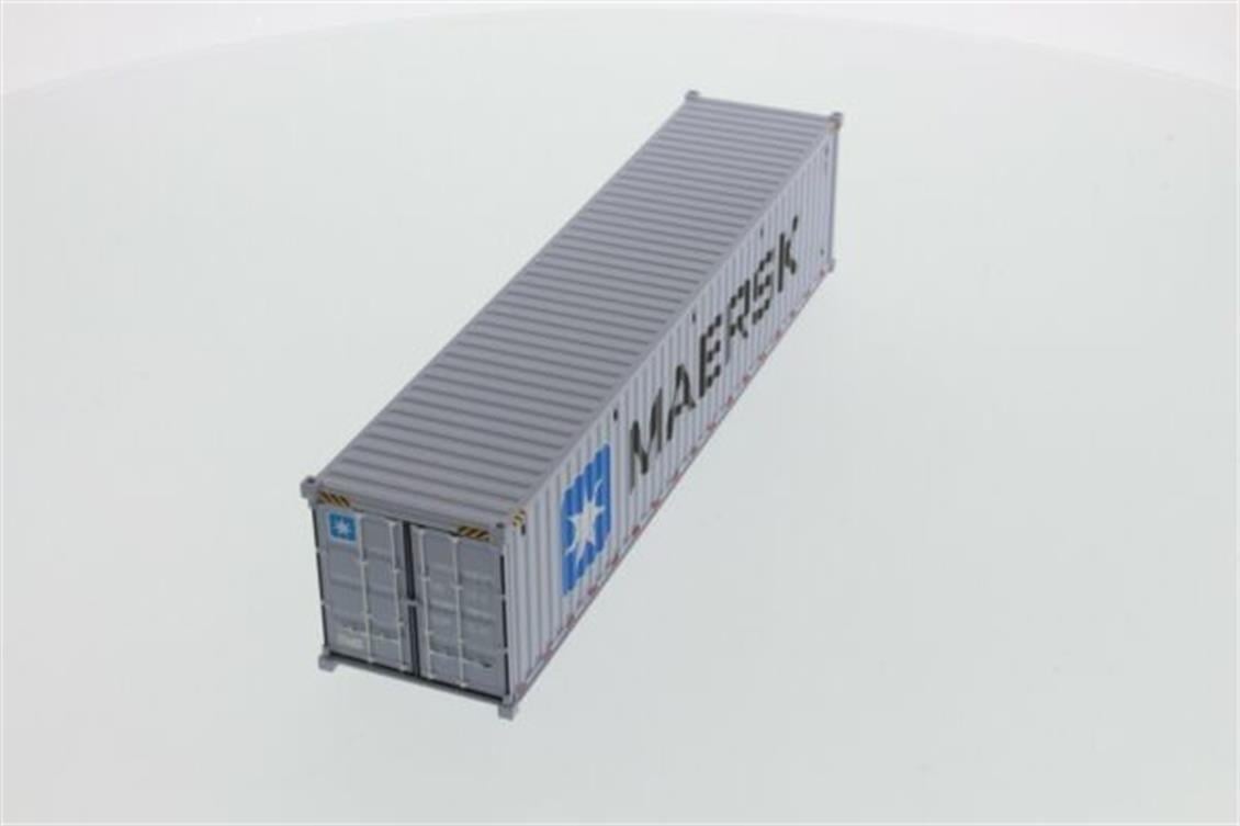Diecast Masters 91027E 1/50 Ölçek, 40 lık Kuru Yük Konteyneri, Gri ( Maersk Logolu ) Sergilemeye Hazır Plastik Model