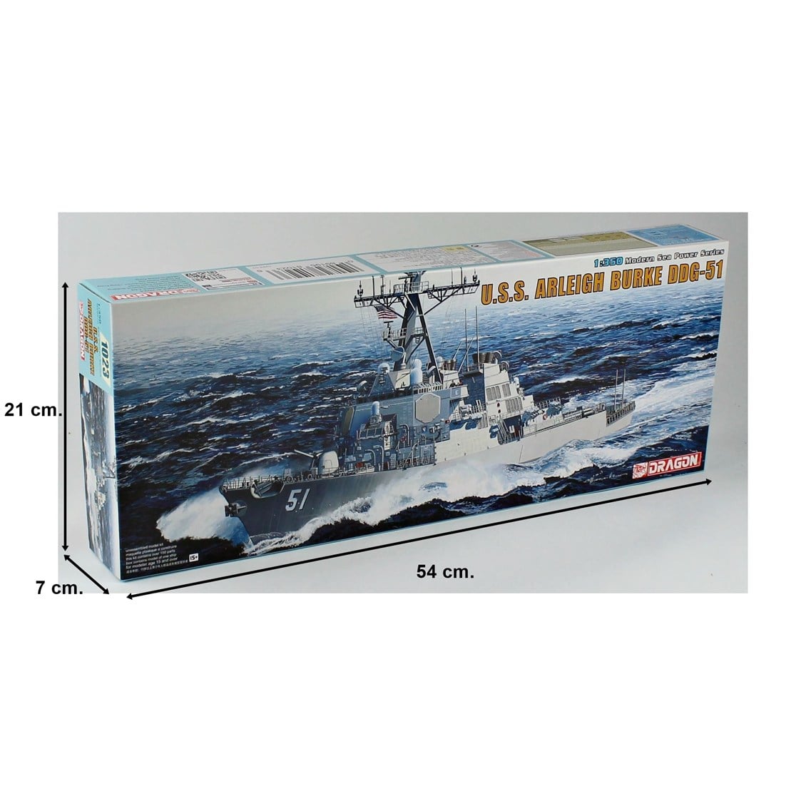 Dragon 1023 1/350 Ölçek, USS Arleigh Burke DDG-51 Destroyeri Plastik Model Kiti