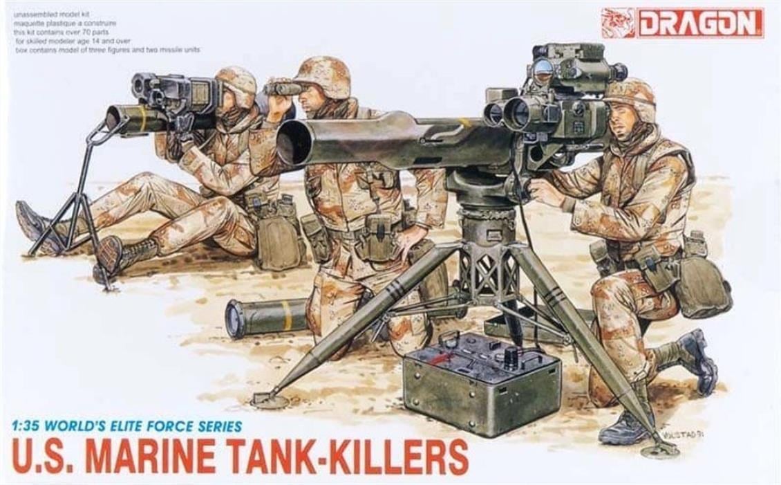 Dragon 3012 1/35 Ölçek, ABD Tank Avcısı Taburu Asker Figürleri Plastik Model Kiti