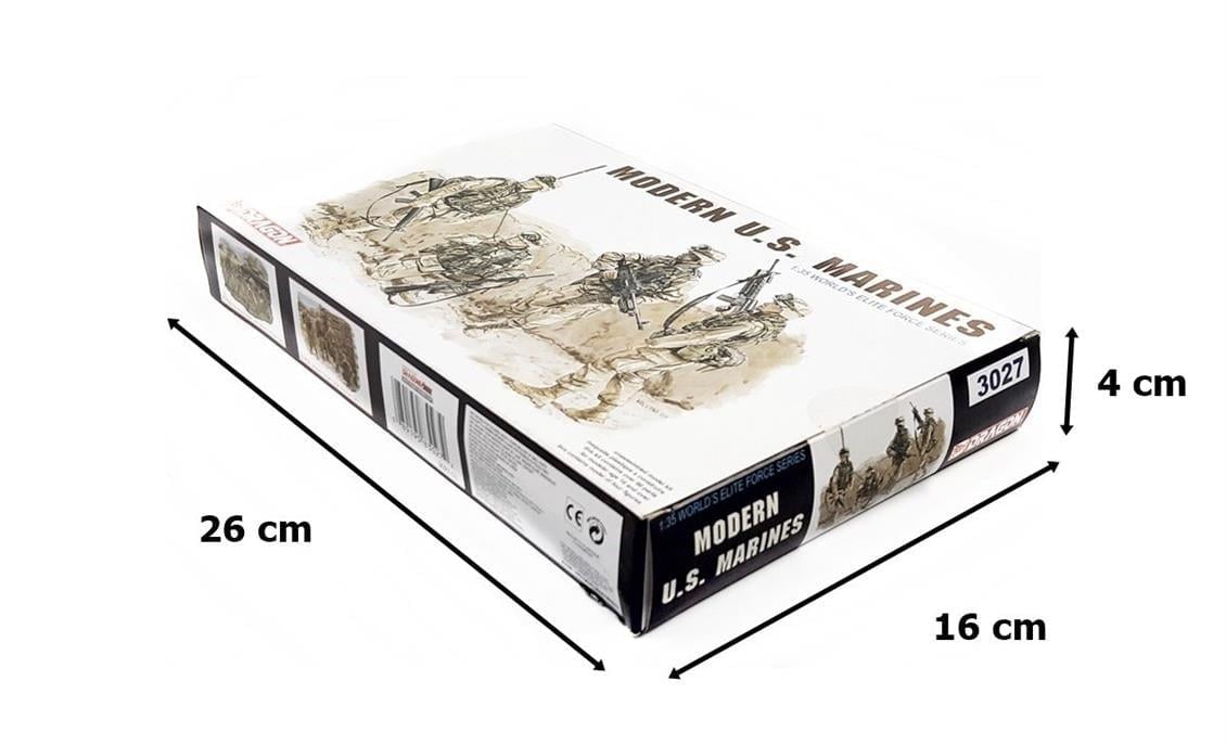 Dragon 3027 1/35 Ölçek, Modern ABD Deniz Piyadeleri Asker Figürleri Plastik Model Kiti