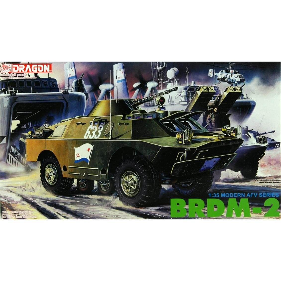 Dragon 3513 1/35 Ölçek, BRDM-2 Amfibik Zırhlı Devriye Aracı  Plastik Model Kiti