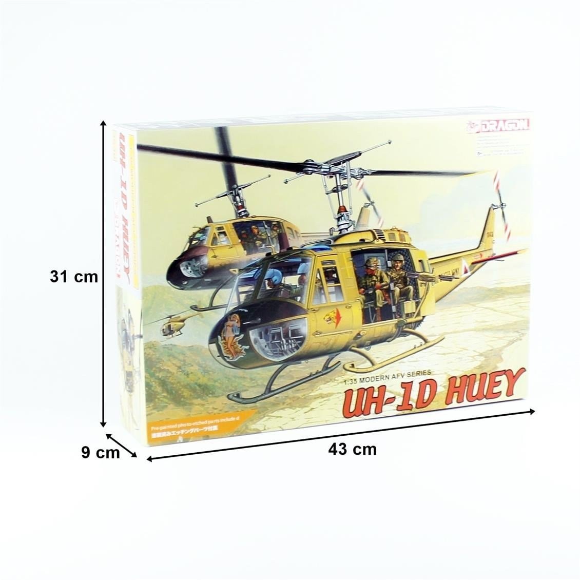 Dragon 3538 1/35 Ölçek, UH-1D Huey Helikopter Plastik Model Kiti