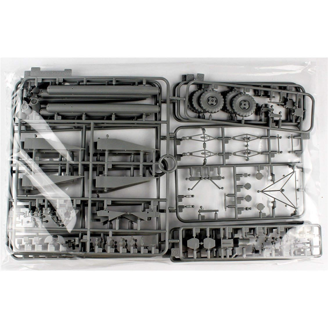 Dragon 3588 1/35 Ölçek, M727 Paletli Güdümlü Füze Taşıyıcı ve MIM-23 HAWK M192 Uçaksavar Füze Fırlatıcı Kombine Seti, Plastik M