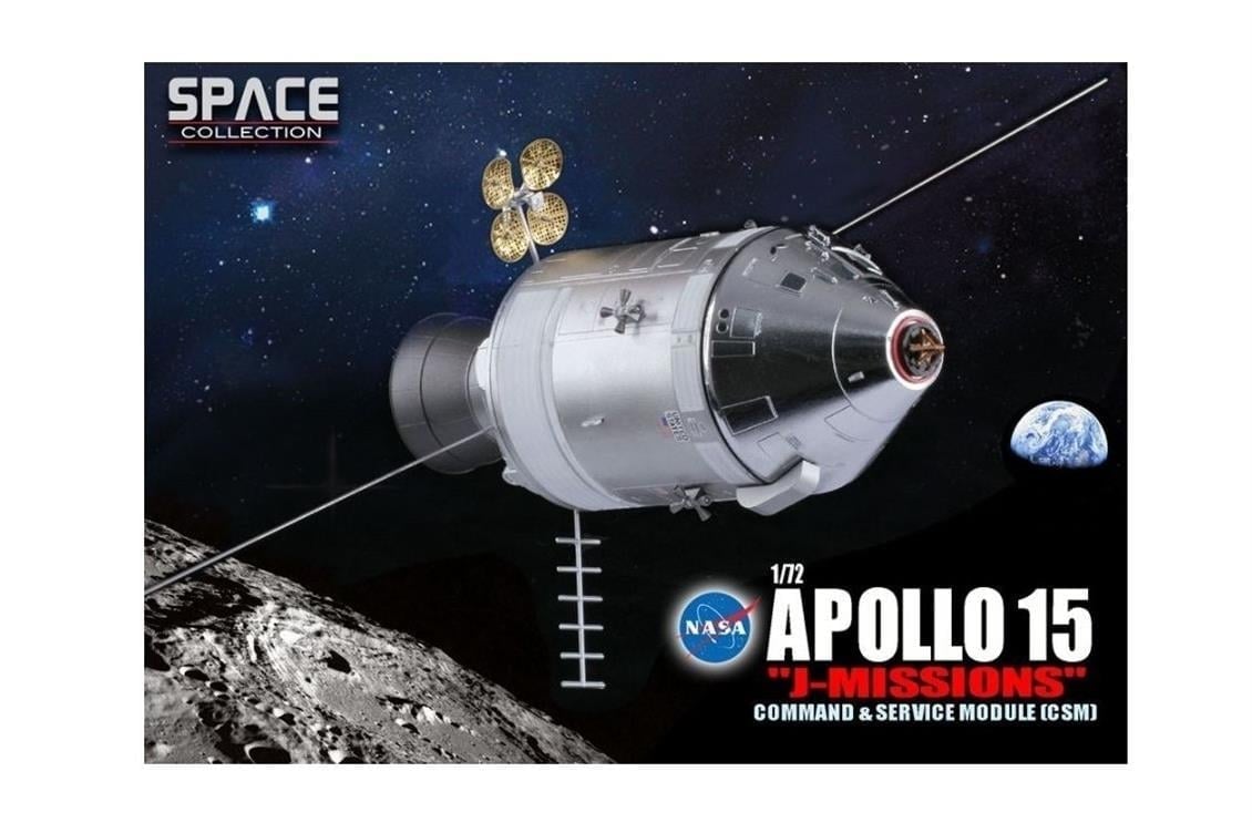 Dragon 50397 1/72 Ölçek, NASA Apollo 15 (J-Missions) Uzay Mekiği  Plastik Model Kiti