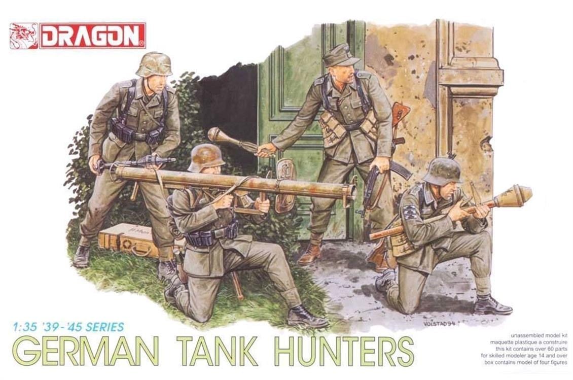 Dragon 6034 1/35 Ölçek, Alman Tank Avcıları Asker Figürleri Plastik Model Kiti