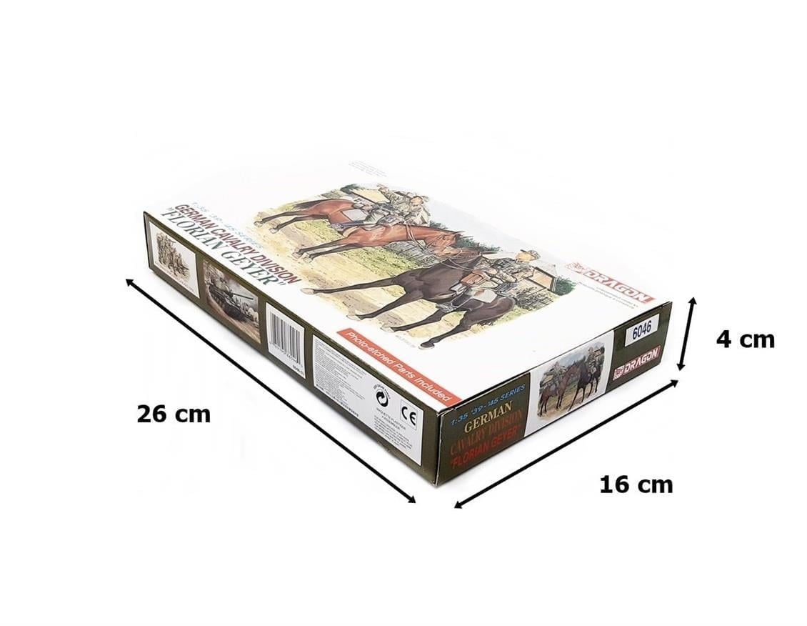 Dragon 6046 1/35 Ölçek, Alman Süvari Birliği (Florian Geyer) Asker Birliği Plastik Model Kiti