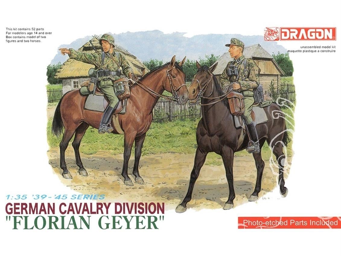 Dragon 6046 1/35 Ölçek, Alman Süvari Birliği (Florian Geyer) Asker Birliği Plastik Model Kiti