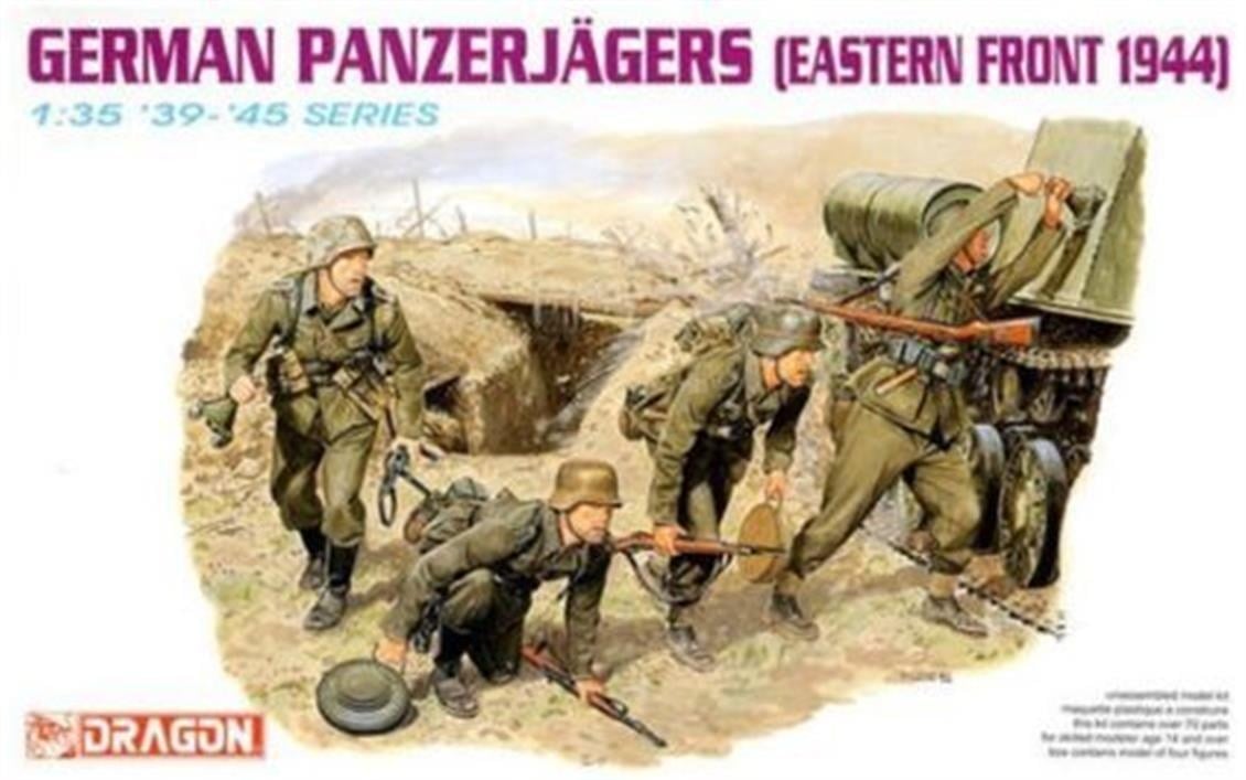 Dragon 6058 1/35 Ölçek, Alman Tank Avcıları (Doğu Ön Cephe 1944) Asker Figürleri Plastik Model Kiti