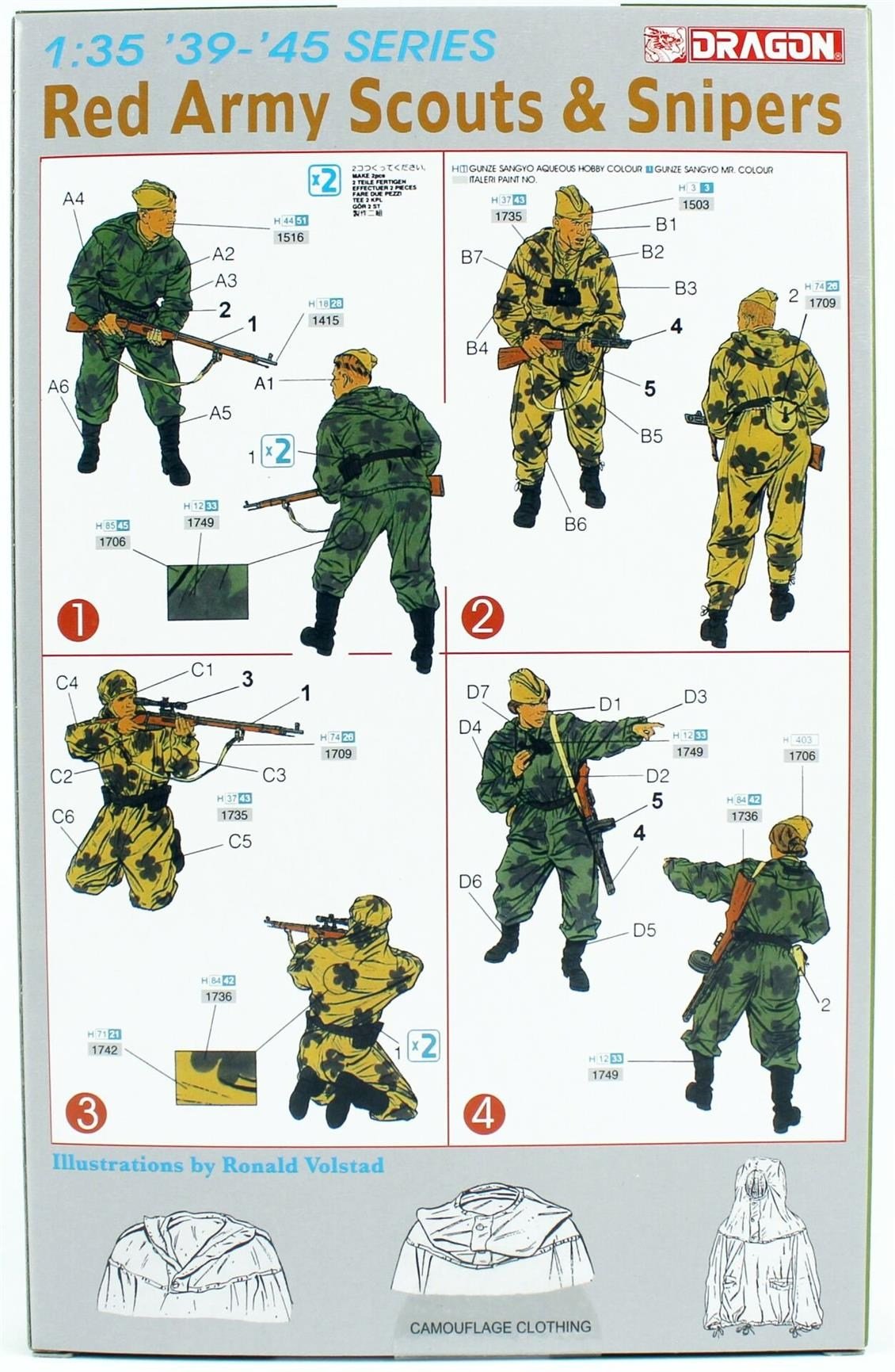 Dragon 6068 1/35 Ölçek, Kızıl Ordu Gözcü ve Keskin Nişancıları Plastik Model Kiti