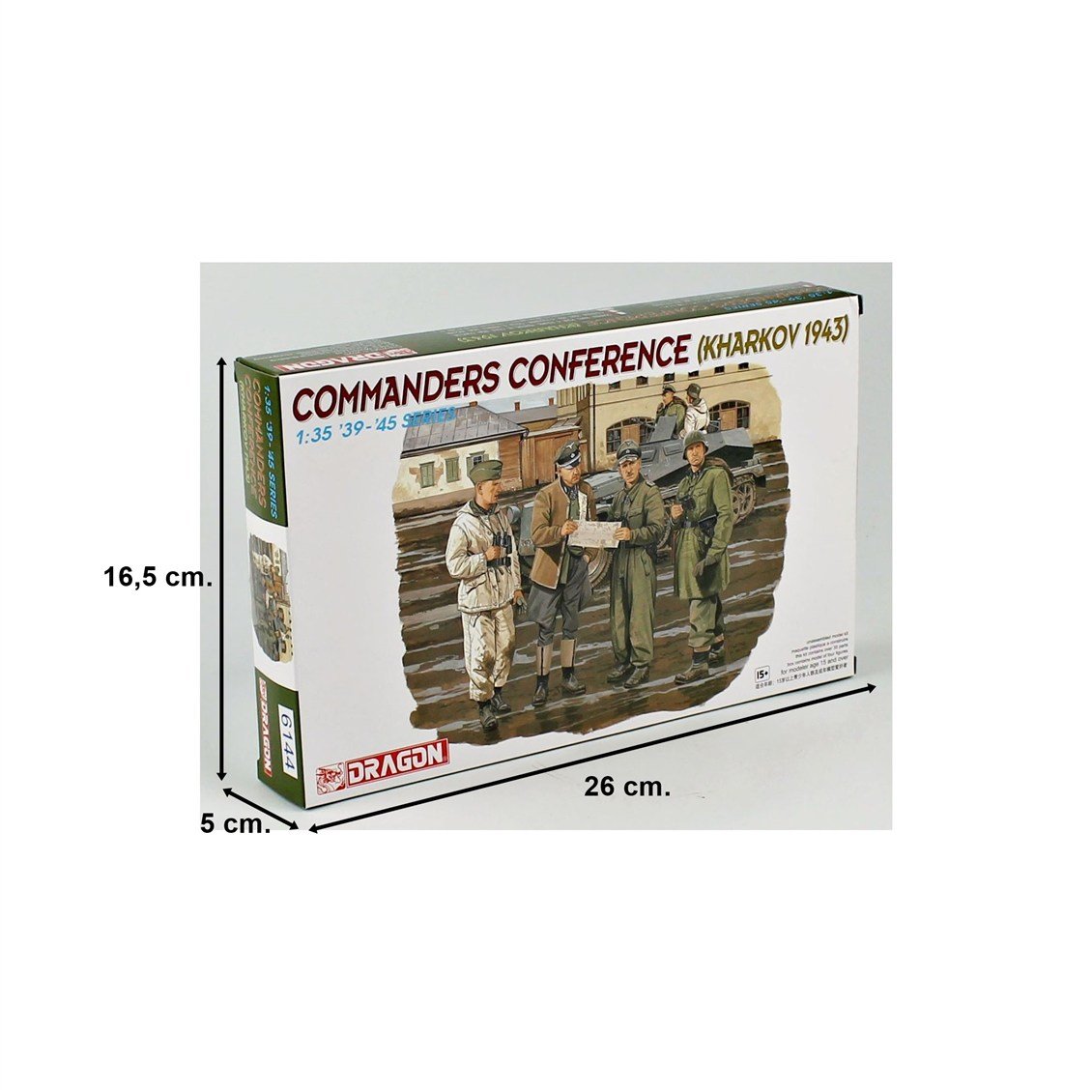 Dragon 6144 1/35 Ölçek, 4 adet Tank Komutanı Toplantısı (Kharkow 1943) Figürleri, Plastik Model Kiti