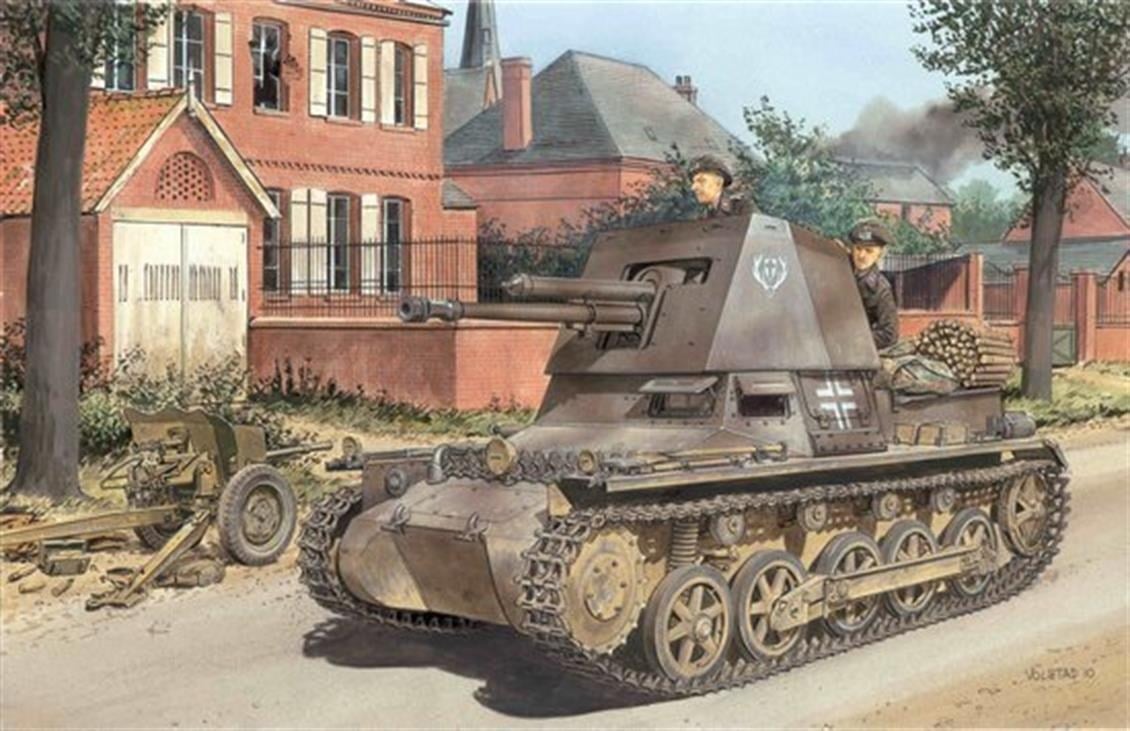 Dragon 6258 1/35 Ölçek, Panzerjager-I 4.7cm PaK(t) Tanksavar Aracı  Plastik Model Kiti