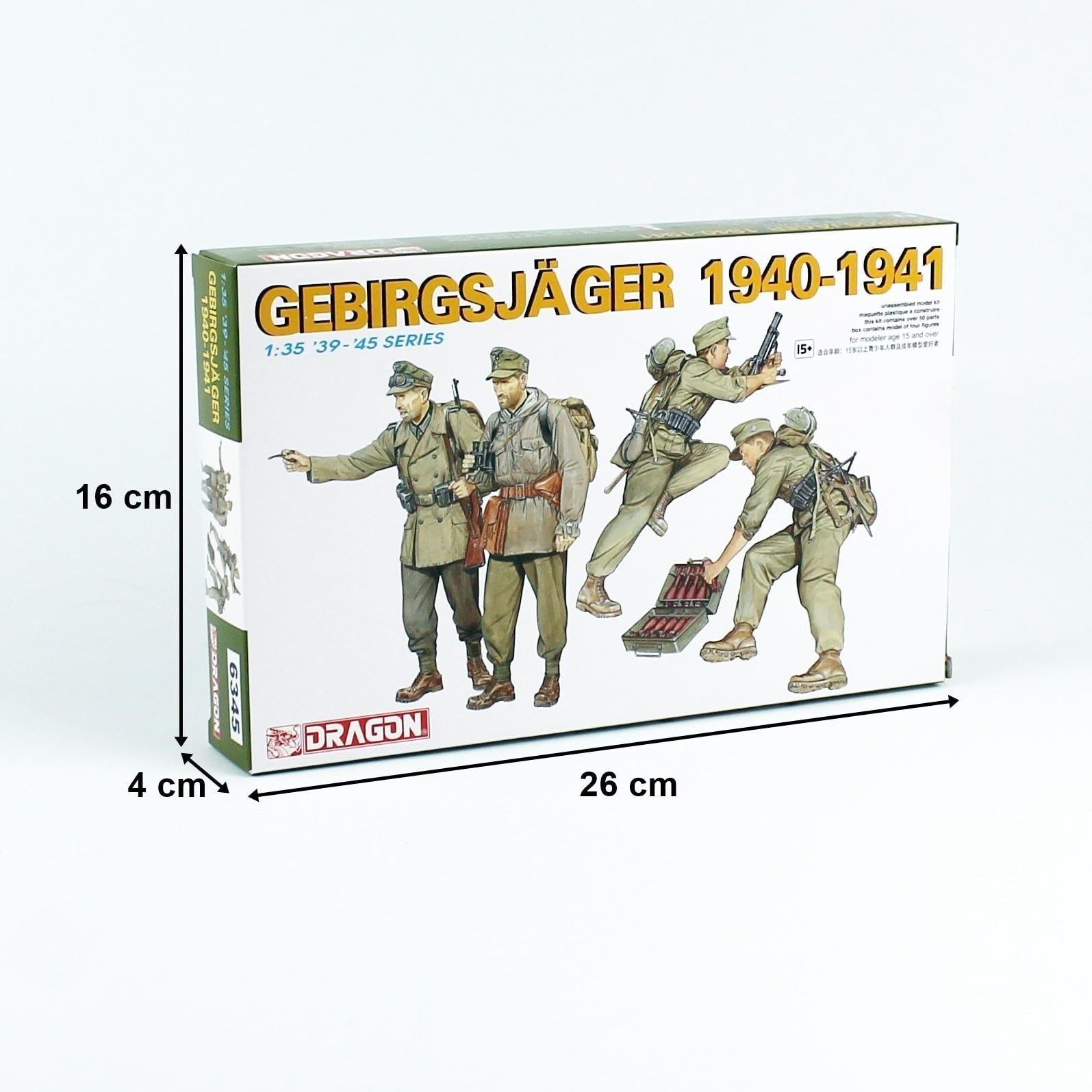 Dragon 6345 1/35 Ölçek, Dağ Komandoları 1940/41, Plastik Model Kiti