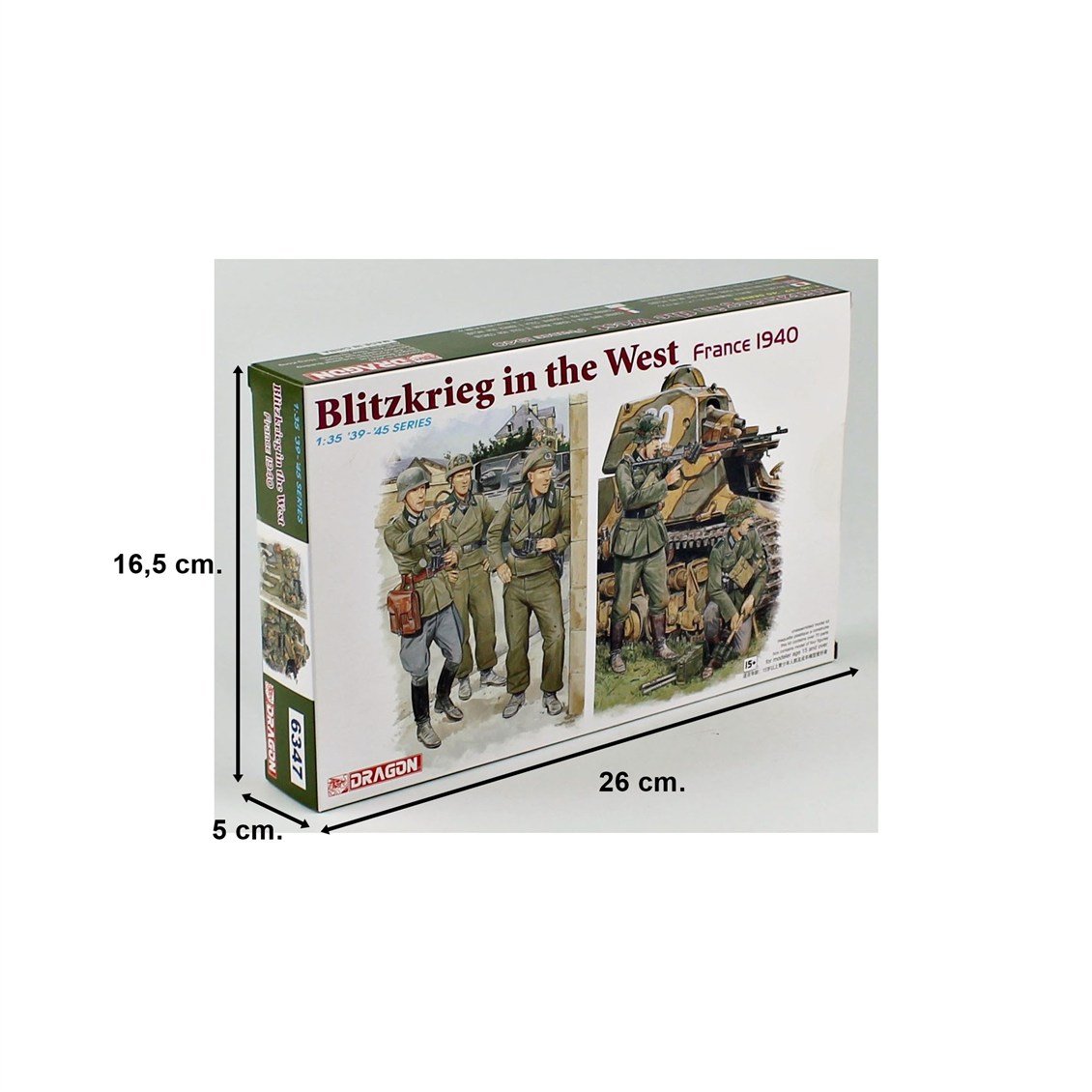 Dragon 6347 1/35 Ölçek, Batı'da Yıldırım Savaşı Figürleri (Fransa 1940), Plastik Model Kiti
