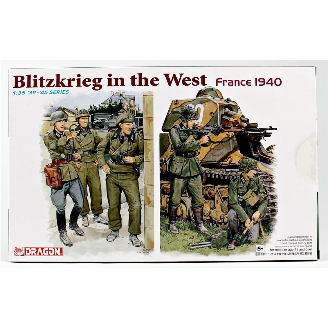 Dragon 6347 1/35 Ölçek, Batı'da Yıldırım Savaşı Figürleri (Fransa 1940), Plastik Model Kiti