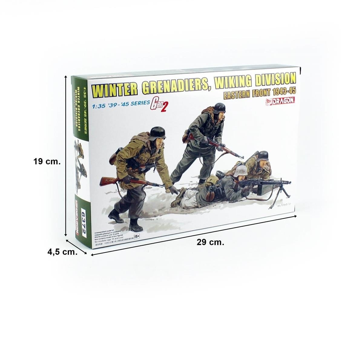 Dragon 6372 1/35 Ölçek, Kış Bombacıları (Viking Tümeni) Asker Figürleri  Plastik Model Kiti