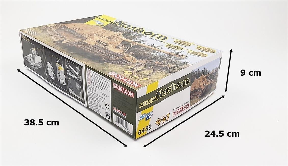 Dragon 6459 1/35 Ölçek, Sd.Kfz.164 Nashorn Tankı (4 in 1) Plastik Model Kiti