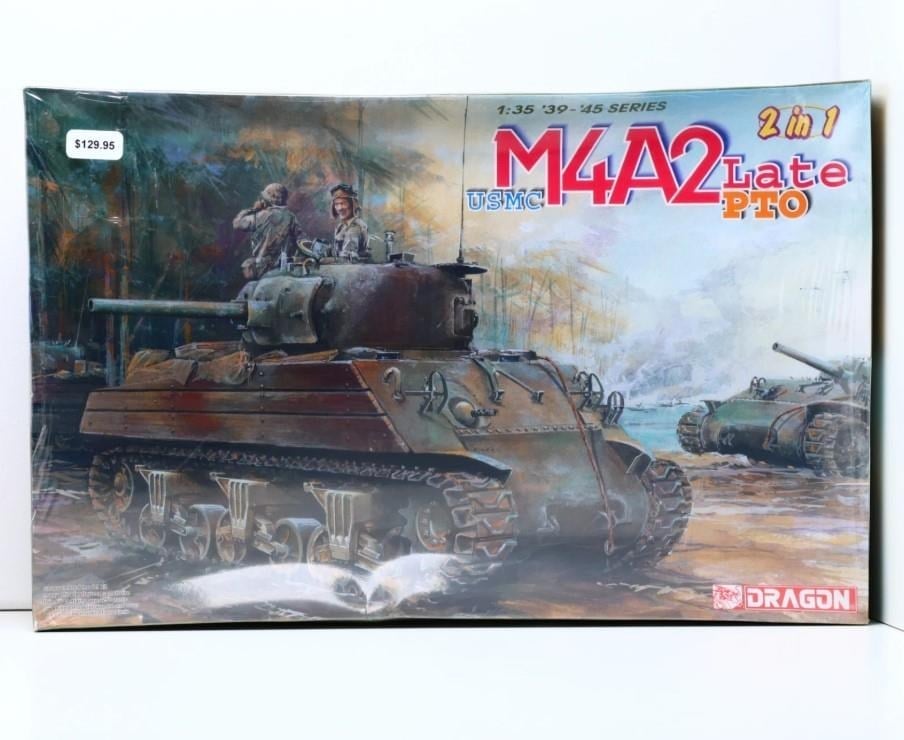 Dragon 6462 1/35 Ölçek, M4A2 Late PTO (Tarawa) Tankı  Plastik Model Kiti