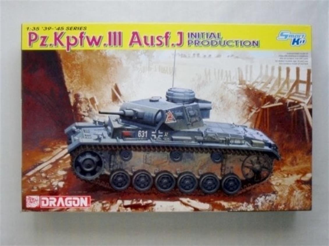 Dragon 6463 1/35 Ölçek, Pz.Kpfw.III Ausf.J Tankı Plastik Model Kiti