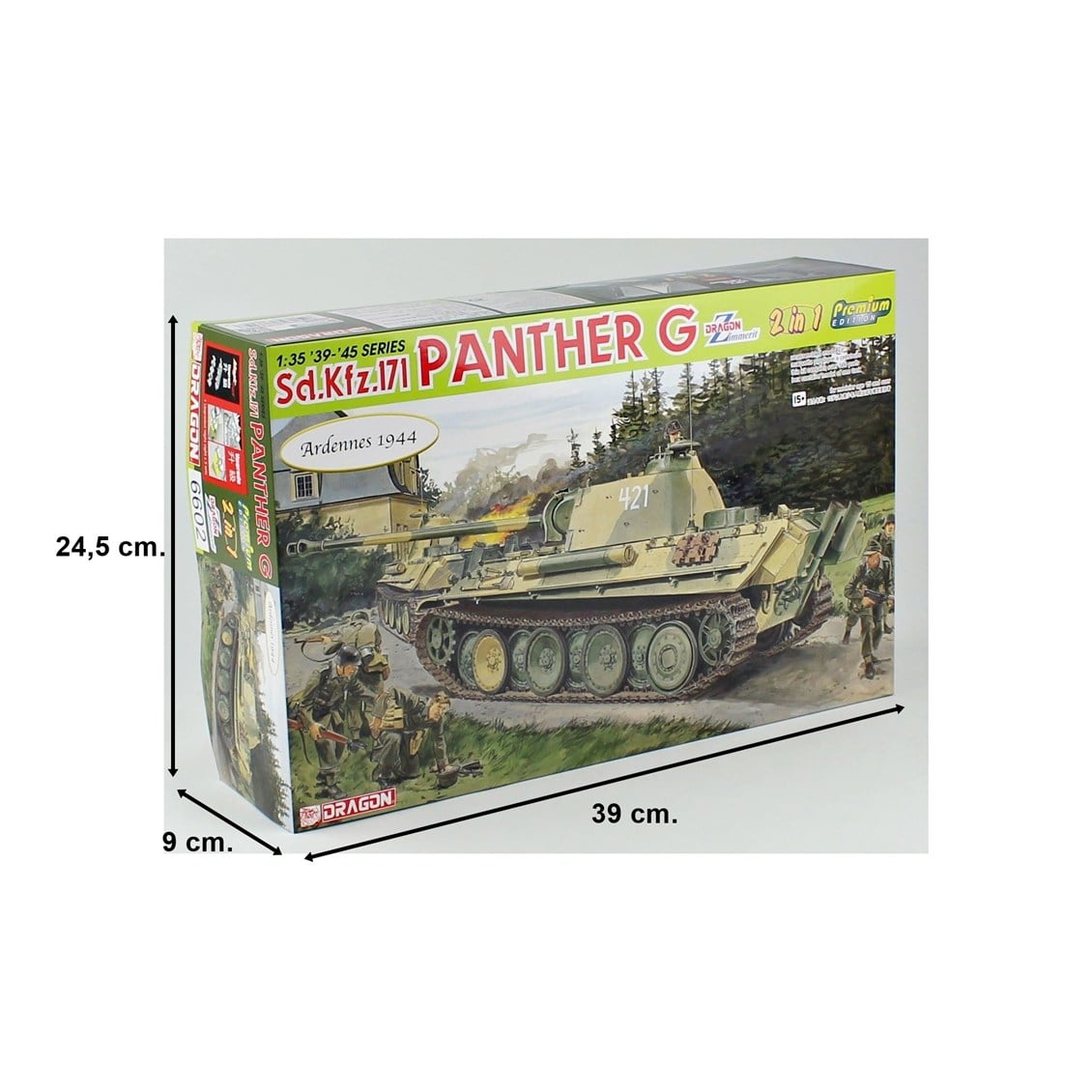 Dragon 6602 1/35 Ölçek, Sd.Kfz.171 Panther G Tankı (2 in1-Premium Edition), Yeni Tip Paletler ile, Plastik Model Kiti